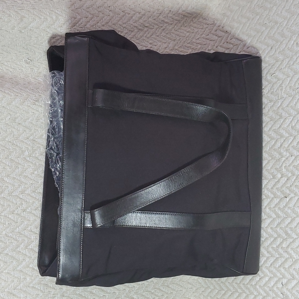 Authentic Gucci large canvas and leather Tote Bag